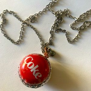 Necklace domed bottle cap pendant